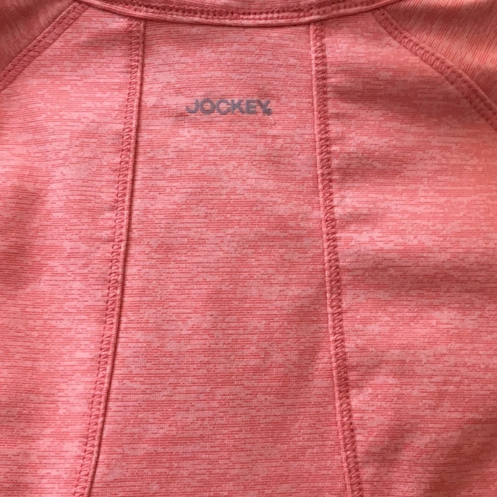 Jockey pink quarter zip pullover. Women’s size small - Picture 7 of 8